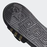 Dép có gai mềm dẻo massage thư giãn đen, vàng đồng unisex Adidas ADISSAGE SLIDES [Auth]