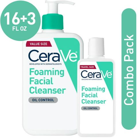 Sữa rửa mặt Cerave Foaming Facial Cleanser 473ml - tặng chai 87ml