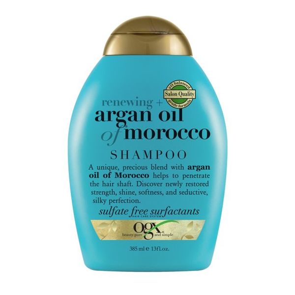 Dầu gội, xả phục hồi tóc hư tổn đã qua xử lý nhuộm OGX Renewing + Argan Oil of Morocco 385 mL