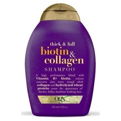Dầu gội & xả OGX Thick & Full Biotin & collagen 385ml