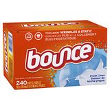 Giấy thơm sấy quần áo làm mềm vải, giảm tĩnh điện Bounce [Mỹ]