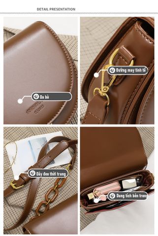 Túi đeo chéo nữ form nửa hình tròn - Saddle Bag