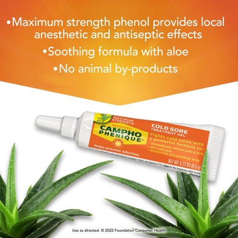 Kem bôi giảm đau cho vết thương Campho Phenique Cold Sore Treatment