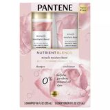 Dầu gội và xả cho tóc khô và giòn Pantene Pro-V Miracle Moisture Boost Rose Water 285 mL[Mỹ]