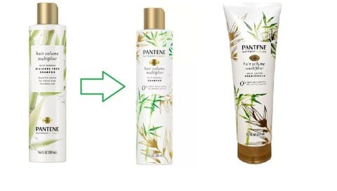 Dầu gội và xả dành cho tóc mỏng Pantene Nutrient Blends Pro-V with Bamboo 285 mL [Mỹ]