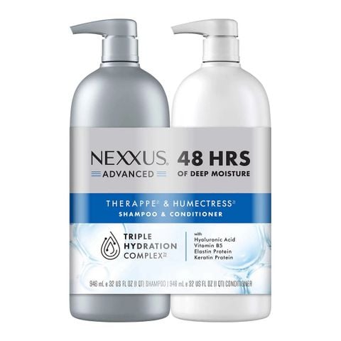 [Mỹ] Dầu gội và xả siêu dưỡng ẩm Nexxus Therappe & Humectress dành cho tóc khô 946mL