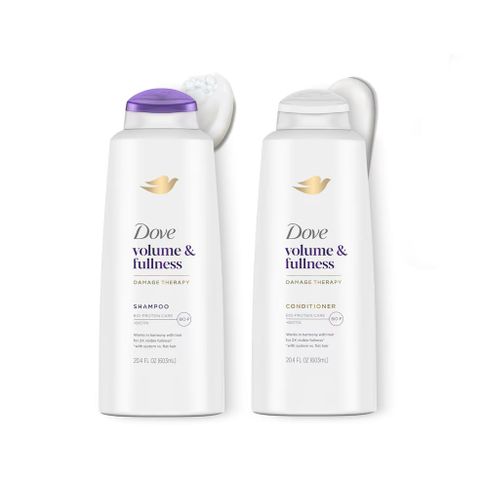 Dầu gội, xả phục hồi tóc hư tổn và độ dày cho tóc mỏng Dove volume & fullness 603mL [Mỹ]