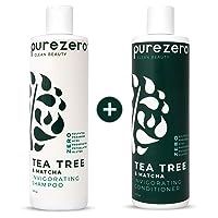 Dầu gội, xả phục hồi tóc yếu Purezero Tea Tree & Matcha 354 mL [Mỹ]