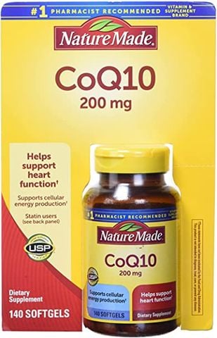 Viên uống bổ trợ tim mạch Nature Made CoQ10 100 mg [Mỹ]
