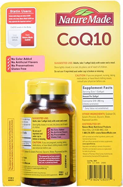  Viên uống bổ trợ tim mạch Nature Made CoQ10 100 mg [Mỹ] 