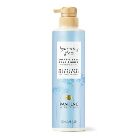 Dầu gội và xả dưỡng ẩm cao cấp với tinh chất Baobab, bảo vệ màu Pantene Hydrating Glow with Baobab 440 mL [Mỹ]