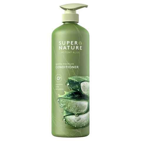 Dầu gội và xả tinh chất lô hội siêu dưỡng ẩm Super Nature Potent Aloe 888mL [Mỹ]