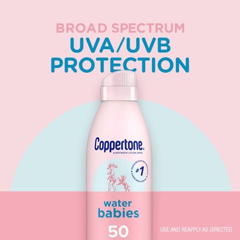 Coppertone WaterBabies - Xịt chống nắng cho bé từ 6 tháng tuổi - SPF 50 (USA)