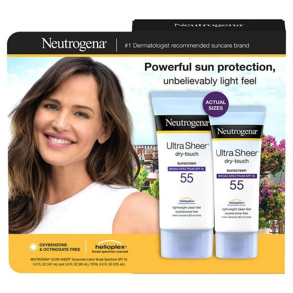 Kem chống nắng phổ rộng Neutrogena Ultra Sheer Dry-Touch Sunscreen Broad Spectrum SPF 55