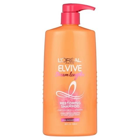 Dầu gội và xả phục hồi L'oreal Paris Elvive Dream lengths Restoring 828 mL [Mỹ]