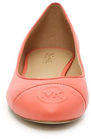 MK - Giày búp bê nữ  - Sz 37.5 - màu cam đất