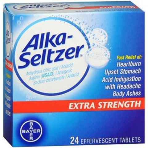 [Mỹ] Viên sủi hỗ trợ tiêu hóa làm giảm khó tiêu, ợ nóng & ợ chua ALKA - SELTZER