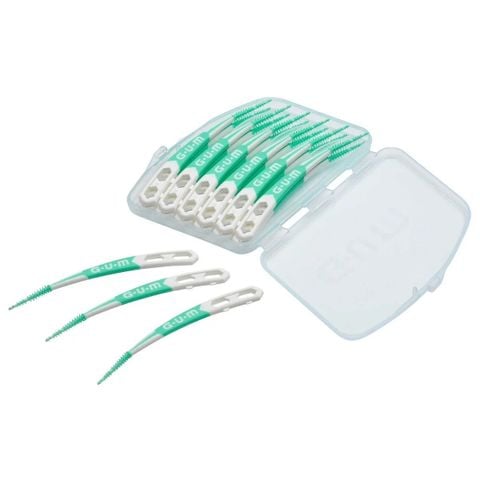 [Mỹ] Tăm xỉa răng nha khoa siêu mềm sạch răng, mát xa nướu/ lợi hương bạc hà GUM SOFT PICKS MINT, vỉ 180 chiếc
