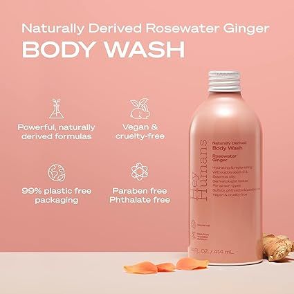 Sữa tắm dưỡng ẩm, mềm mịn da với các thành phần tự nhiên Hey Humans 414 mL