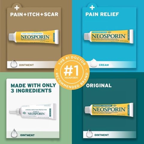 Kem làm lành vết thương Neosporin Original First Aid Antibiotic Bacitracin Ointment