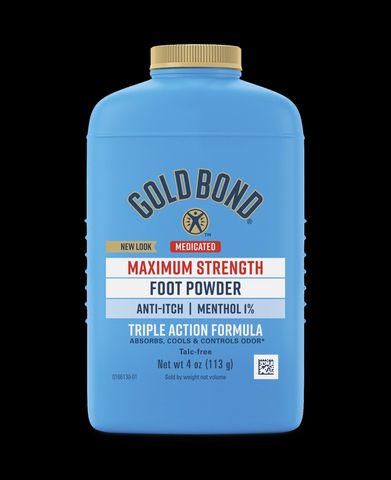 Bột khử mùi hôi chân Gold Bond Foot Powder TALC-FREE - chuẩn Mỹ