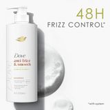 Dầu Gội Dove Dove Anti-Frizz & Smooth Phục Hồi Tóc Xơ Rối – Mềm Mượt Gấp 10 Lần, Dưỡng Ẩm Sâu Từ Bơ Hạt Mỡ