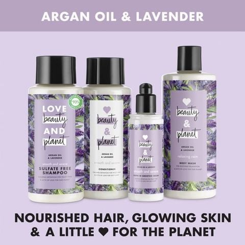 Dầu Gội & xả Love Beauty and Planet Argan Oil & Lavender 400ml