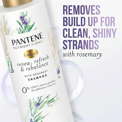 Dầu gội và xả dưỡng ẩm, bảo vệ màu Pantene Nutrient Blends PRO-V with Rosemary 285 mL [ Mỹ ]