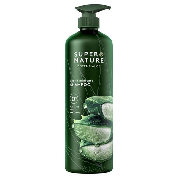 Dầu gội và xả tinh chất lô hội siêu dưỡng ẩm Super Nature Potent Aloe 888mL [Mỹ]