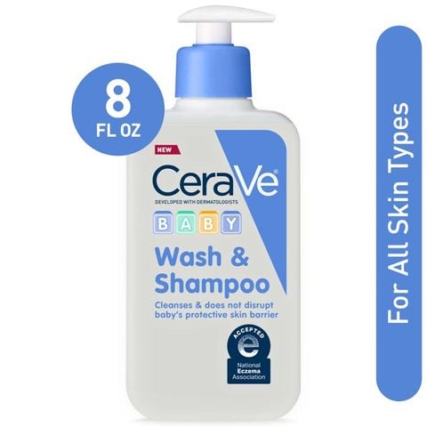 Sữa tắm gội bé CeraVe Mỹ - 237ml
