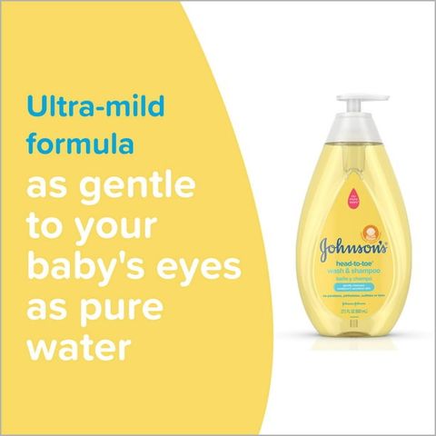 Sữa Tắm Gội Johnson's Head-To-Toe Tear Free - Dịu Nhẹ Chuẩn Mỹ 800 mL