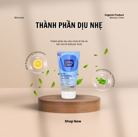 [Mỹ] Sữa rửa mặt làm sạch và ngăn ngừa mụn Clean & Clear 148 mL