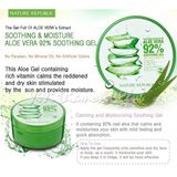 Gel lô hội (nha đam) Aloe Vera 92% Soothing Gel Nature Republic
