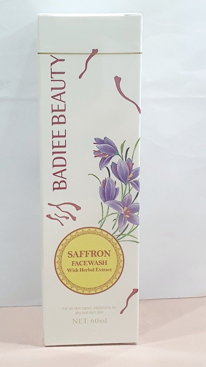 Sữa rửa mặt nghệ tây chống lão hóa BADIEE BEAUTY Saffron 60 mL [Dubai