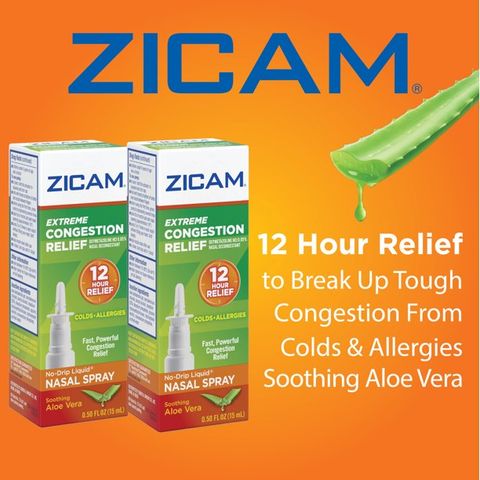 Xịt thông mũi ZICAM No-Drip Liquid® Nasal Spray Mỹ