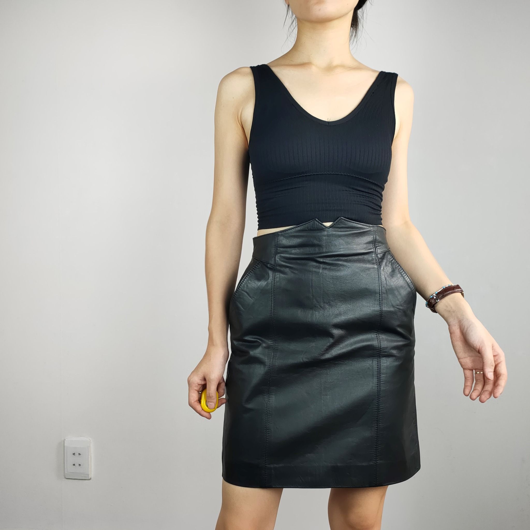 N00574 Chân váy dạ phối nhiều màu  Khéo Fashion