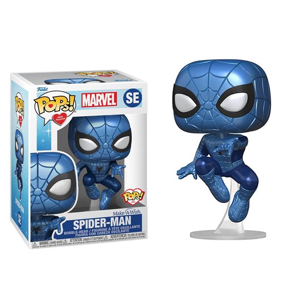 Đồ chơi mô hình funko pop SE Spider-Man Make-A-Wish Blue Metallic - Ma –  Thế Giới Đồ Rẻ