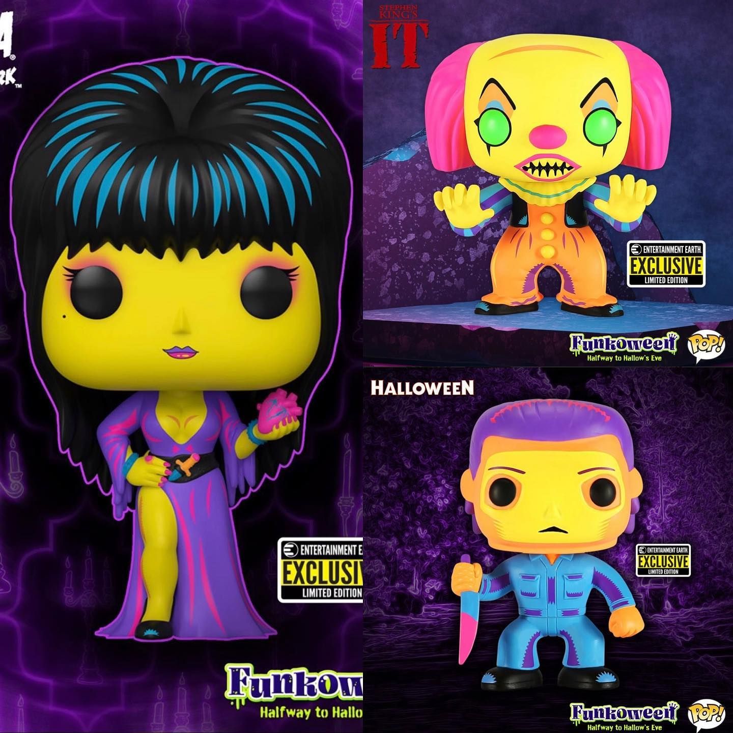  [PRE-ORDER] Đồ chơi mô hình funko pop Horror Blacklight Collection - Horror 