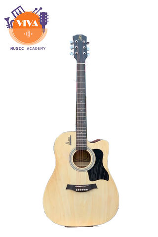 Guitar Acoustic HT Music-89 Trắng