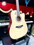 Guitar Acoustic HT Music-89 Trắng
