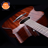 Guitar Acoustic Rosen G31 dáng A khuyết