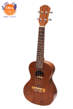 Ukulele gỗ khắc hình hoa size 23