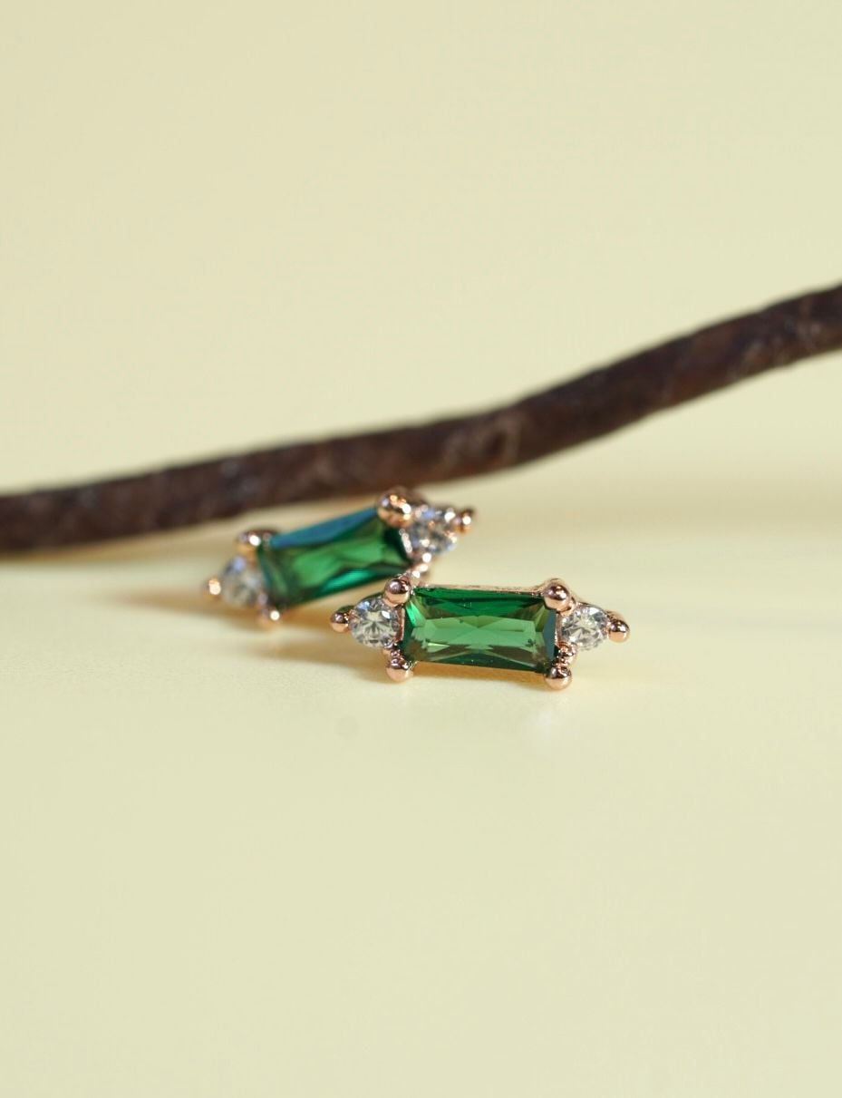 [ancafe-accessories] Hoa tai ER280K-034-VH-ĐÁ XANH LÁ