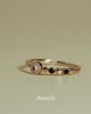 [ancafe-accessories] Nhẫn R250K-151-FREESIZE-ĐÁ ĐEN