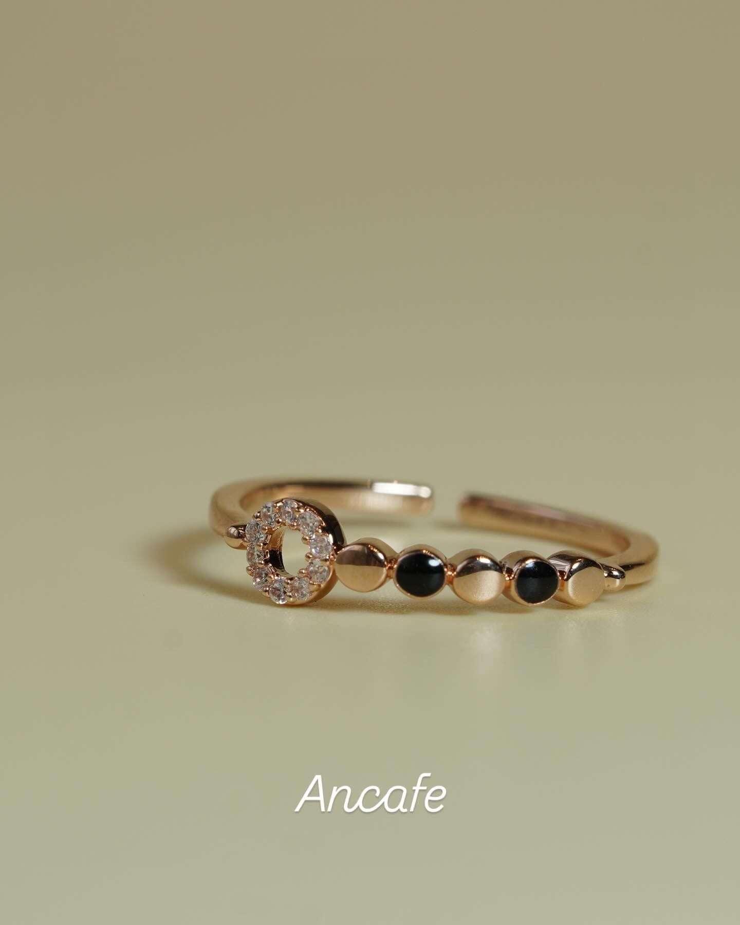 [ancafe-accessories] Nhẫn R250K-151-FREESIZE-ĐÁ ĐEN