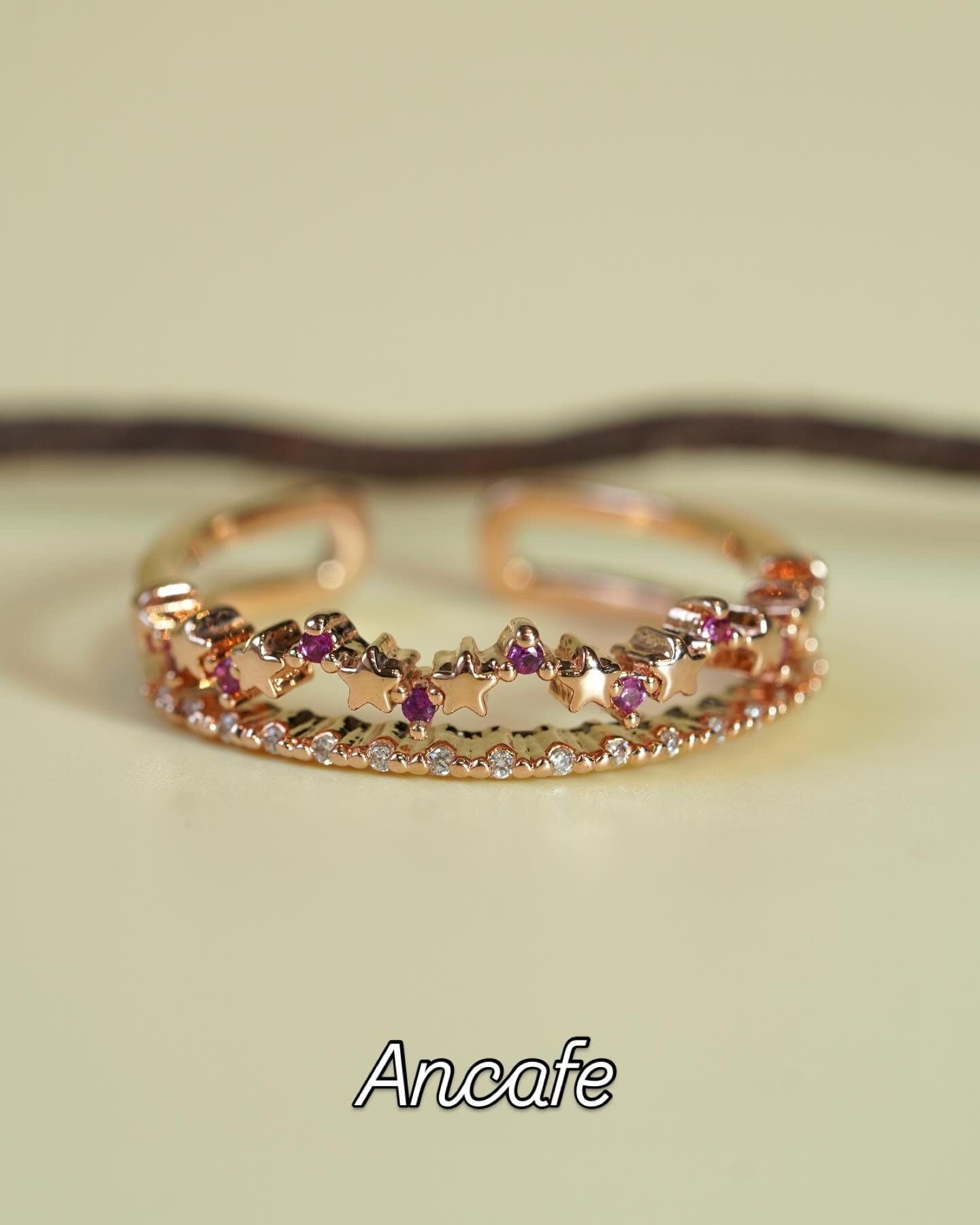 [ancafe-accessories] Nhẫn R250K-214-FREESIZE-VH-ĐÁ TÍM