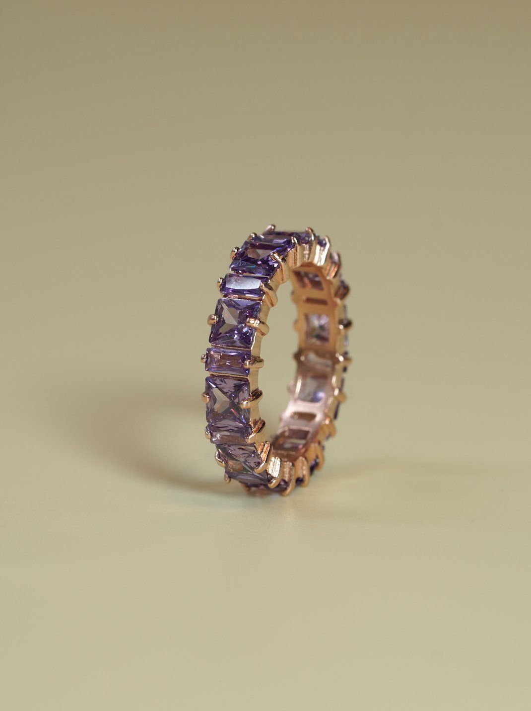 [ancafe-accessories] Nhẫn R450K-015-12-VH-ĐÁ TÍM