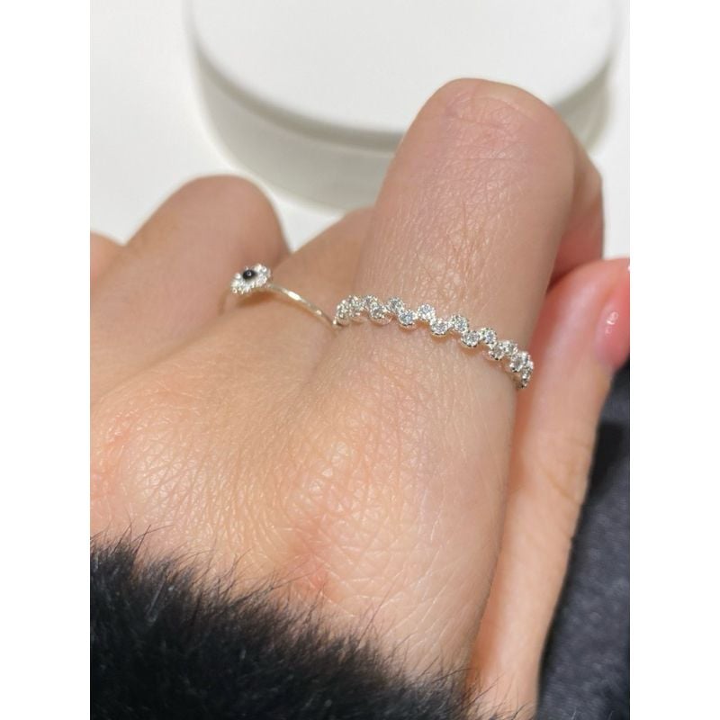 [ancafe.shop]Nhẫn ngón giữa bông hoa, thanh lịch