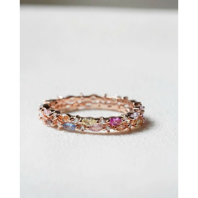 [ancafe.shop] Nhẫn đá màu xinh xắn,đáng yêu