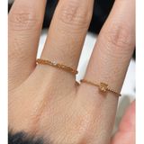 [ancafe.shop]Nhẫn đá cam, tim rỗng đính đá thanh lịch